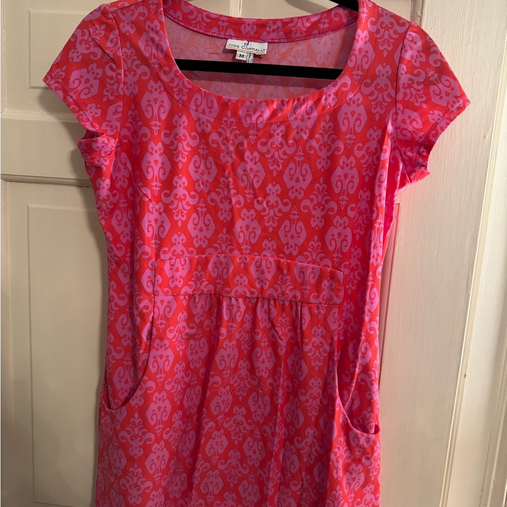 Jude Connally Pink and Orange Casual Sundress